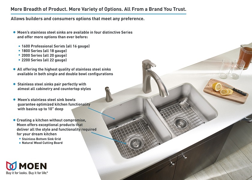Shop MOEN Sinks at The Home Depot